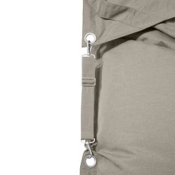 Fatboy Buggle Up Outdoor Sitzsack, Grau-Taupe -Lassen Sie Ihre Gartenmöbel fließen. FATBOY buggle up outdoor grey taupe closeup 01 105001