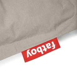 Fatboy Buggle Up Outdoor Sitzsack, Grau-Taupe -Lassen Sie Ihre Gartenmöbel fließen. FATBOY buggle up outdoor grey taupe closeup 02 105001