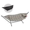 Fatboy Headdemock Superb Deluxe, Grau-Taupe/Schwarz -Lassen Sie Ihre Gartenmöbel fließen. FATBOY headdemock superb greytaupe deluxe rackblack packshot 01 104955