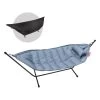 Fatboy Headdemock Superb Deluxe, Gewitter/Schwarz -Lassen Sie Ihre Gartenmöbel fließen. FATBOY headdemock superb stormblue deluxe rackblack packshot 01 105090