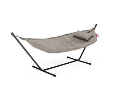 Fatboy Headdemock Superb Deluxe, Grau-Taupe/Schwarz -Lassen Sie Ihre Gartenmöbel fließen. FATBOY headdemock superb sunbrella grey taupe rack anthracite 4