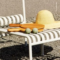 Hay Fußhocker Palissade, Himmelgrau -Lassen Sie Ihre Gartenmöbel fließen. FDS Summer 2