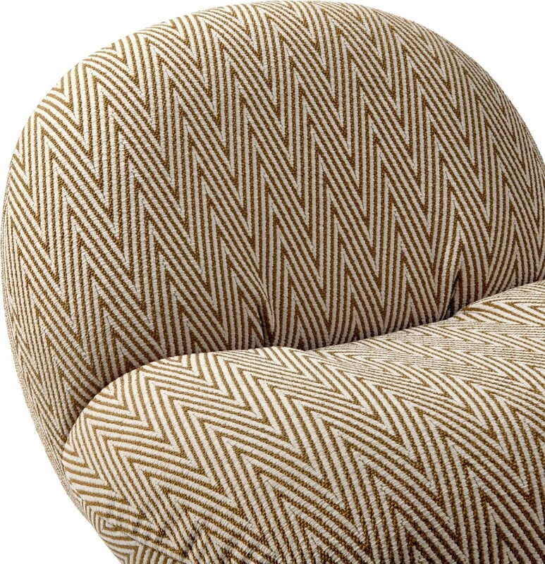 Gubi Pacha Outdoor Loungesessel, Schwenkfuß, Chevron FR 022 5 Gubi Pacha Outdoor Loungesessel, Schwenkfuß, Chevron FR 022 – Bild 3