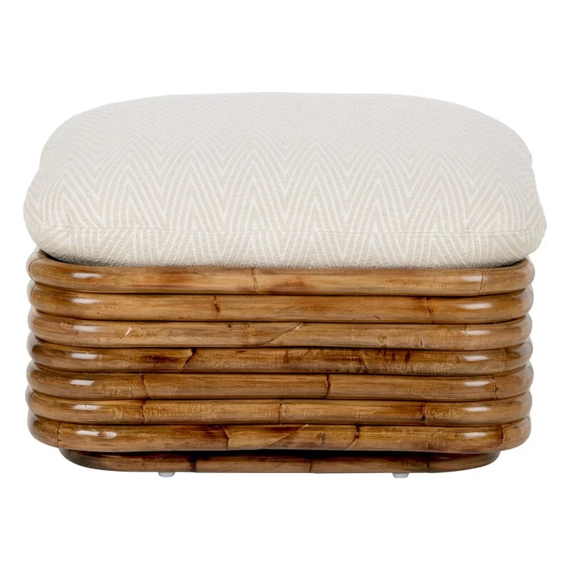 Gubi Bohemian 72 Polsterhocker, Rattan – Chevron FR 002 4 Gubi Bohemian 72 Polsterhocker, Rattan – Chevron FR 002 – Bild 2