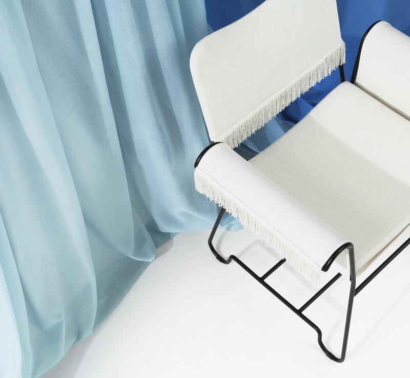 Gubi Tropique Stuhl Mit Fransen, Schwarz - Udine 06 6 Gubi Tropique Stuhl Mit Fransen, Schwarz - Udine 06 – Bild 4