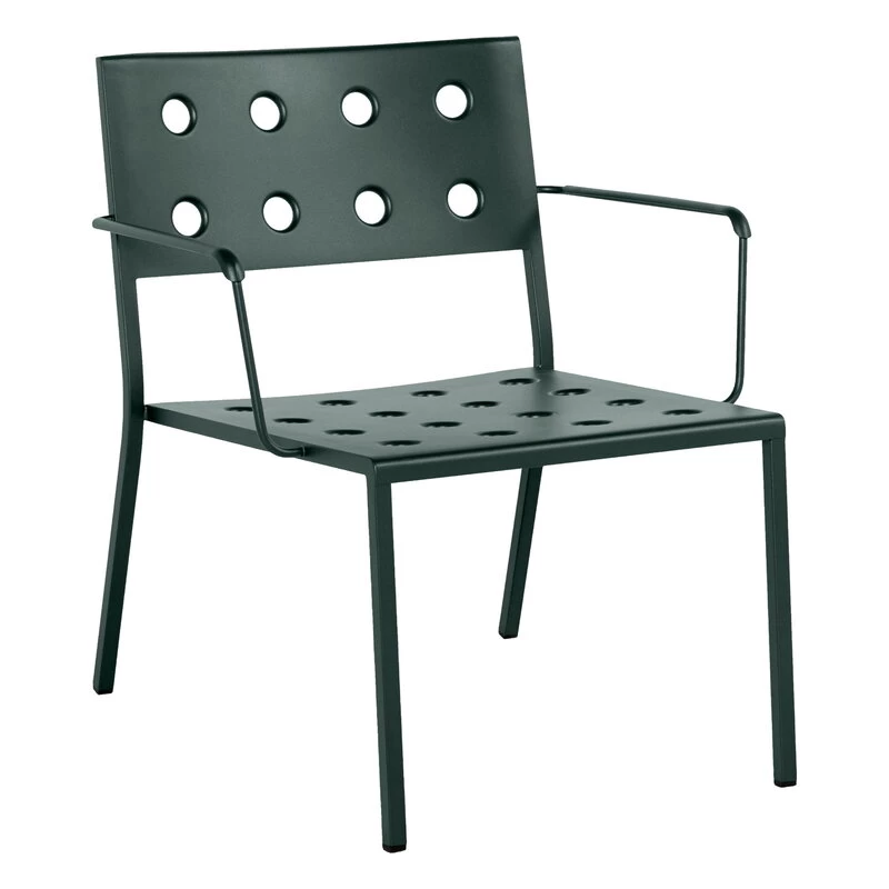 Hay Balcony Lounge-Armlehnstuhl, Dunkles Forstgrün 3 Hay Balcony Lounge-Armlehnstuhl, Dunkles Forstgrün