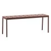 Hay Balcony Bank, 119,5 cm, Iron Red -Lassen Sie Ihre Gartenmöbel fließen. HA9439711309000 Balcony Bench L1195xW35xH46 iron red