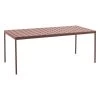 Hay Balcony Tisch, 190 X 87 Cm, Eisenrot -Lassen Sie Ihre Gartenmöbel fließen. HA9439961309000 Balcony Table L190xW87xH74 iron red