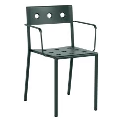 Hay Balcony Dining-Stuhl Mit Armlehne, Dunkles Forstgrün