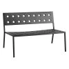 Hay Balcony Loungebank, 113,5 x 69 cm, Anthrazit 2 Hay Balcony Loungebank, 113,5 x 69 cm, Anthrazit -Lassen Sie Ihre Gartenmöbel fließen. HAY Balcony Lounge Bench 1135 anthracite powder coated steel 02