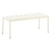 Hay Balcony Tisch, Niedrig, 96,5 X 41 cm, Kreidebeige -Lassen Sie Ihre Gartenmöbel fließen. HAY Balcony Low Table Rectangular L965xW41xH39 chalk beige powder coated steel