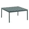 Hay Balcony Tisch, Niedrig, 75 X 76 cm, Dunkelgrün -Lassen Sie Ihre Gartenmöbel fließen. HAY Balcony Low Table Square L75xW76xH39 dark forest powder coated steel