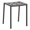 Hay Balcony Hocker, Anthrazit -Lassen Sie Ihre Gartenmöbel fließen. HAY Balcony Stool L39xW35xH36 anthracite powder coated steel