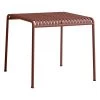 Hay Palissade Tisch, 82,5 X 90 cm, Rostrot -Lassen Sie Ihre Gartenmöbel fließen. HAY Palissade Table L825xW90xH75 iron red