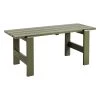 Hay Weekday Tisch, 180 x 66 cm, Olivgrün -Lassen Sie Ihre Gartenmöbel fließen. HAY Weekday Table L180 x W66 x H74 cm olive wb lacquered pinewood