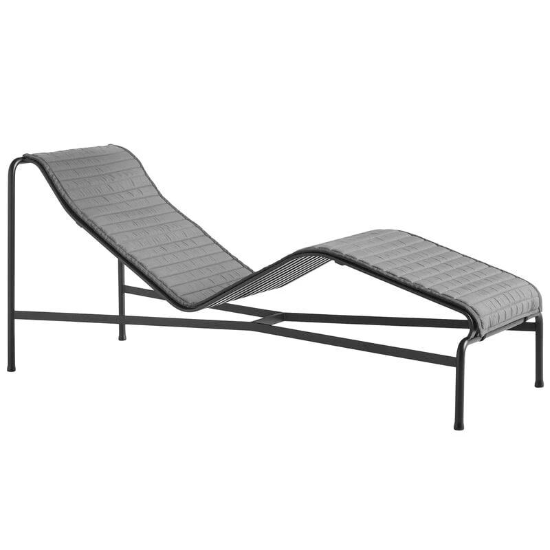 Hay Palissade Auflage, Gesteppt, Für Chaiselongue, Anthrazit 4 Hay Palissade Auflage, Gesteppt, Für Chaiselongue, Anthrazit – Bild 2