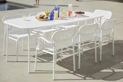 Week-end Tisch, 85 X 180 Cm, Weiß -Lassen Sie Ihre Gartenmöbel fließen. M0740109 M0740309 M0741309 weekend chairs table white 28C29Ola Rindal lifestyle HD28129