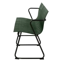 Mater Ocean OC2 Bank, Grün -Lassen Sie Ihre Gartenmöbel fließen. Mater 09354 OceanOC2 Bench Packshot Side