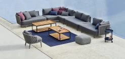 Moments 3-Sitzer-Sofa, Grau -Lassen Sie Ihre Gartenmöbel fließen. Moments lounge modul 4