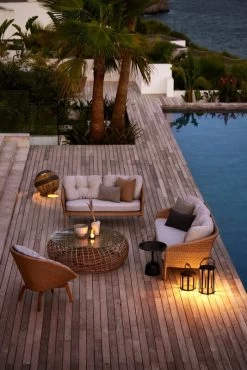 Ocean 2-Sitzer-Sofa, Groß, Natur - Weißgrau -Lassen Sie Ihre Gartenmöbel fließen. Ocean lounge peacock lounge chair 1