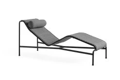 Hay Palissade Kopfstütze Für Chaiselongue, Anthrazit -Lassen Sie Ihre Gartenmöbel fließen. Palissade Chaise Longue Palissade Chaise Longue Quilted Cushion Palissade Chaise Longue Headrest Cushion anthracite
