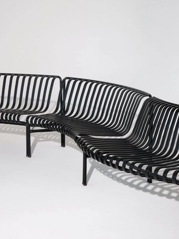 Hay Palissade Park Sitzbank, Innen/innen, 2er-Set, Anthrazit 5 Hay Palissade Park Sitzbank, Innen/innen, 2er-Set, Anthrazit – Bild 3