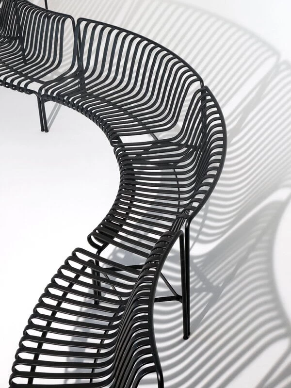 Hay Palissade Park Sitzbank, Innen/außen, 2er-Set, Olivgrün 5 Hay Palissade Park Sitzbank, Innen/außen, 2er-Set, Olivgrün – Bild 3