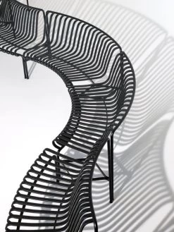 Hay Palissade Park Sitzbank-Erweiterung, Innen, Anthrazit 10 Hay Palissade Park Sitzbank-Erweiterung, Innen, Anthrazit -Lassen Sie Ihre Gartenmöbel fließen. Palissade Park Dining Bench In Out anthracite 05 5