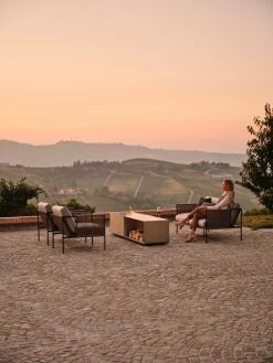 Brazier Feuertisch, Edelstahl -Lassen Sie Ihre Gartenmöbel fließen. Roshults Italien DSCF6245 HighRes