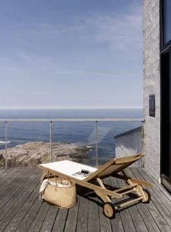 Skagerak Columbus Sonnenliege, Teak/schwarz -Lassen Sie Ihre Gartenmöbel fließen. S1390655 Columbus Sun Bed2C White 01 M