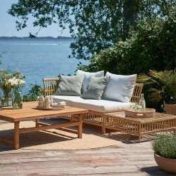 Exterior Maggie Puffmodul Sofa, Natur – Weißes Kissen -Lassen Sie Ihre Gartenmöbel fließen. SD E176 NU SD E177 NU SD E175 NU Maggie 9469U Julian hf SVENDBORG 1611324929 2048x