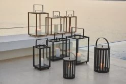 Lighthouse Laterne, Rechteckig, Dunkelgrau -Lassen Sie Ihre Gartenmöbel fließen. SDL7808