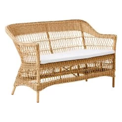 Charlot 2-Sitzer-Sofa, Natur – Weiß