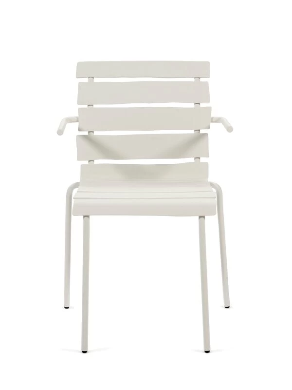 Aligned Stuhl Mit Armlehnen, Cremeweiß 7 Aligned Stuhl Mit Armlehnen, Cremeweiß – Bild 5