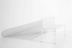 Week-end Bank, Weiß -Lassen Sie Ihre Gartenmöbel fließen. bench week end 28629
