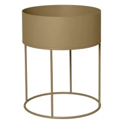 Ferm LIVING Plant Box Pflanzenständer, Rund, Olivgrün