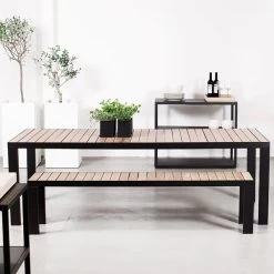 Garden Bank 125, Anthrazit -Lassen Sie Ihre Gartenmöbel fließen. fiilistablebench