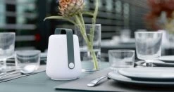 Leuchte Balad 12 Cm, 3er-Set, Muskatnuss -Lassen Sie Ihre Gartenmöbel fließen. lampe terrasse restaurant lampe a poser sans fil 1