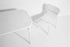 Week-end Stuhl, Weiß 12 Week-end Stuhl, Weiß -Lassen Sie Ihre Gartenmöbel fließen. medium rectangular table week end 28729