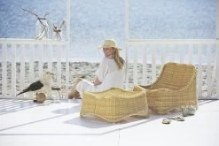 Garten Loungesessel Mit Ottomane Chill -Lassen Sie Ihre Gartenmöbel fließen. nd e25 nat 28229